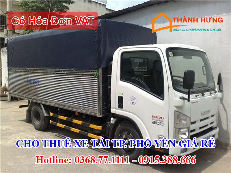 Cho Thuê Xe Tải Thành Phố Phổ Yên Giá Rẻ