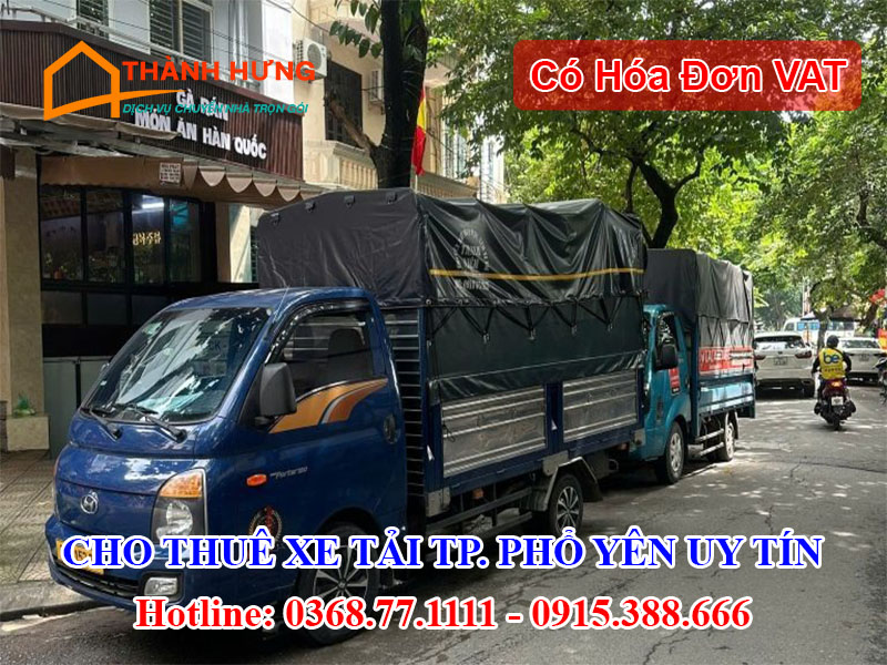 Cho Thuê Xe Tải Thành Phố Phổ Yên Uy Tín