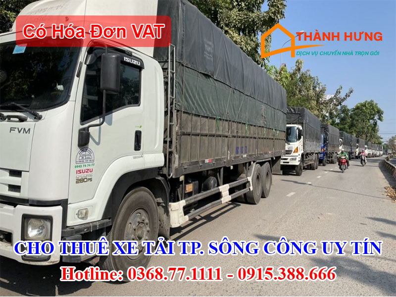 Cho Thuê Xe Tải Thành Phố Sông Công Uy Tín