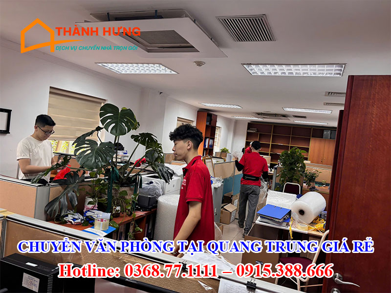 Chuyển Nhà Văn Phòng Tại Quang Trung Giá Rẻ