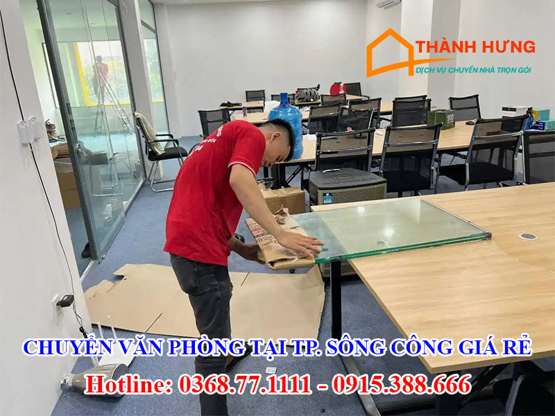 Chuyển Văn Phòng Tại Thành Phố Sông Công Giá Rẻ